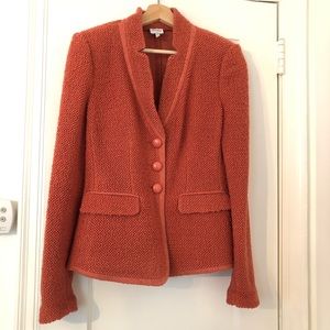Armani Collezioni Blazer Textured Coral - Size 6